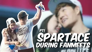 Spartace and Fanmeets | Running Man Song Jihyo Kim Jongkook 송지효 김종국 팬미팅