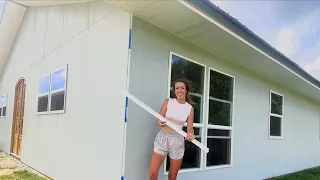 Pushing To Complete The Exterior Of Our Home | Building Our Own Home Ep.32