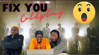 THEY TOOK THIS SONG TO ANOTHER LEVEL! REACTION TO BTS- FIX YOU (COLDPLAY COVER)