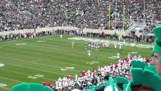 10/02/2010 MSU vs Wisconsin Touchdown