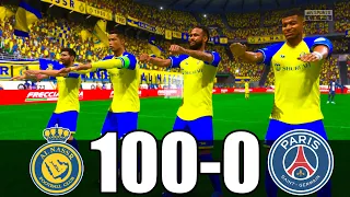 FIFA 23 | RONALDO, MESSI, MBAPPE, NEYMAR, ALL STARS | AL NASSR 100 - 0 PSG