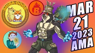 ShibaDoge Burn NFT Gaming AMA With Dream Calls 100x Meme Coin By DogeCoin Shibarium Shiba Inu Whales