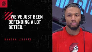 Damian Lillard: "We've just been defending a lot better" | Trail Blazers vs. Nets