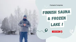 Extreme Sauna Plunge in -28°C! Diving into Frozen Lake Adventure in Finland ❄️🔥