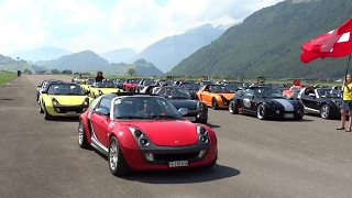 smart times 13 Switzerland: smart roadster 10th anniversary celebration run