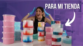 HACIENDO MUCHO SLIME PARA MI TIENDA DE SLIMES!