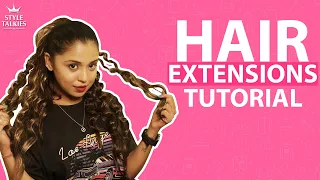 How to curl synthetic hair extensions | Hair Extentions Tutorial