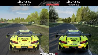 Assetto Corsa Competizione - Patch 1.7 vs Patch 1.8 - Graphics Comparison (PlayStation 5)