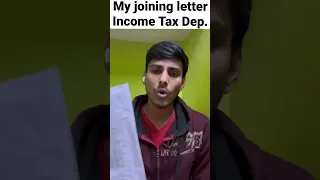 My joining letter from Income Tax department #ssc #cgl #motivation #shorts #shortvideo #shortsvideo