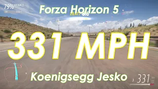Forza Horizon 5 | 331 Mph Run - Koenigsegg Jesko