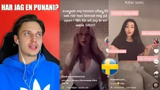 REAGERAR PÅ SVENSKA TIK TOK! 🇸🇪 | Har jag en punani?