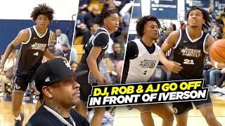 DJ Wagner, Rob Dillingham & AJ Johnson GO OFF In Front of Allen Iverson!!