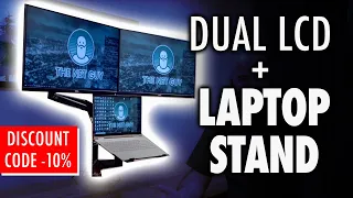 Dual Monitor and Laptop Stand from Huanuo - Review, Unbox, and Discount