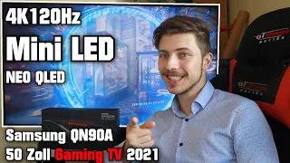 Mini LED 😱 Samsung QN90A 50 Zoll Gaming TV 2021 mit 4K 120Hz HDMI 2.1 für PC, Xbox & Playstation 5