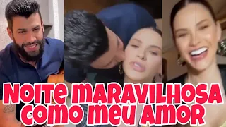 Gusttavo Lima e Andressa Suita curte dia dos namorados atrasado com amigos