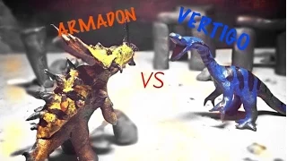 Vertigo vs Armadon | Primal Rage claymation