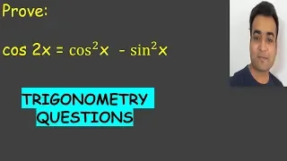 PROVE COS2X = COS^2X - SIN^2X TRIGONOMETRIC FUNCTIONS CLASS 11 FORMULA PROOF cos2a=cos^2a-sin^2a