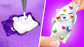 Easy Squishy Cat DIY!😻💗 Best Fidgets From the Trash Can