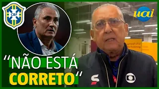 Galvão Bueno desabafa e critica Tite após eliminação