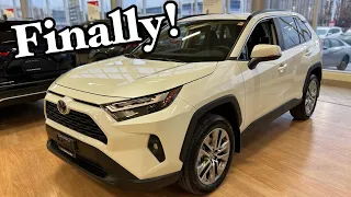 NEW UPDATE! 2022 Toyota RAV4 XLE PREMIUM comes pearl white!