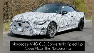 Mercedes-AMG CLE Convertible Spied Up Close Near The Nurburgring