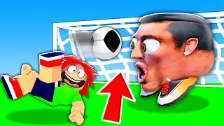 VIREI PROFISSIONAL NO FUTEBOL DE CABEÇÃO DO ROBLOX!! 😂