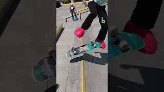 Skateboarding in big red boots #shorts