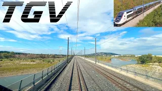 ★ 4K 🇫🇷  Nice-Ville - Paris-Gare-de-Lyon, up to 320 Km/h TGV cab ride [10.2022]