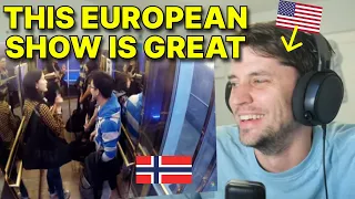 Ylvis Prank (The Intelevator) American Reaction