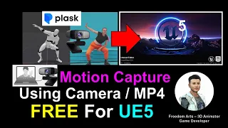 Webcam & MP4 AI Motion Capture for Unreal Engine 5.0.1 - Plask AI Tutorial