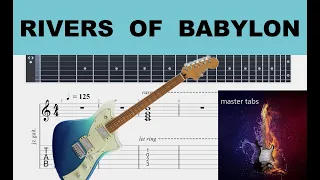 RIVERS OF BABYLON  |#boneym.#|Guitar Tab| #Mastertabs#BestFreeYoutubeMusic# #guitar#