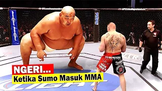 Geger‼️ Pegulat SUMO NANTANG PETARUNG MMA, Lihat Akhirnya.....