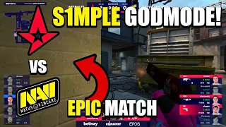 EPIC MATCH! - NaVi vs Astralis - S1MPLE GODMODE! - BLAST Premier 2020 CSGO