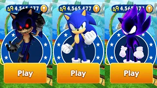 Sonic Dash - Sonic.EXE vs Dark Sonic vs Sonic defeat All Bosses Zazz Eggman All Characters Unlocked