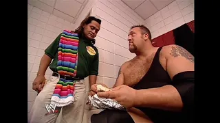 Big Show steals Eddie's food! 10/02/2003