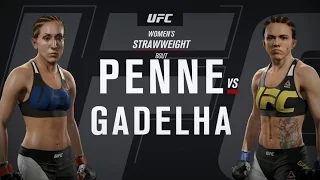 UFC 2 ● STRAWWEIGHT ● JESSICA PENNE VS CLAUDIA GADELHA ● ПИН VS ГАДЕЛЬЯ