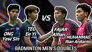 Fajar Alfian/Muhammad Rian Ardianto(INA) VS Ong Yew Sin/Teo Ee Yi(MAS) Badminton Men's Doubles Match