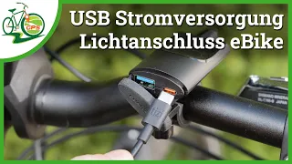 USB-Stromversorgung vom eBike Lichtanschluss 💡 Licht oder USB Power für Handy & Co 🔋