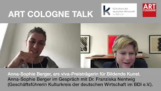 Art Cologne Talk: Anna-Sophie Berger