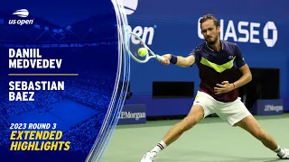 Daniil Medvedev vs. Sebastian Baez Extended Highlights | 2023 US Open Round 3