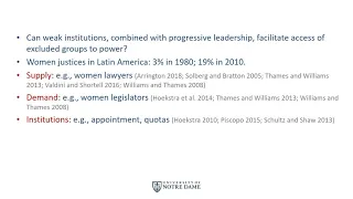 Left Parties, Weak Courts, and Women Justices in Latin America
