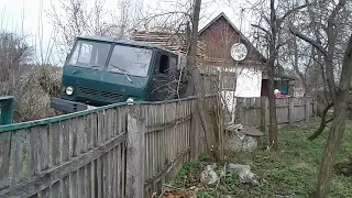 Переделанный, самостоятельно, бортовой автомобиль Колхида 1979 года на самосвал доставил дрова по на