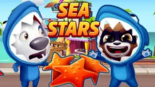 TALKING TOM GOLD RUN SEA Star EVENT Shark Hank vs Raccoon Boss  Daily Mission and Multiplayer Races