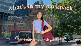 what’s in my backpack (& pencil case) 2023 | first year university edition | University of Toronto
