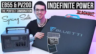 INDEFINITE POWER With Bluetti's EB55 & PV200 - Review & Outdoor Test