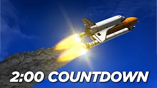 🚀 2 Minute Countdown to Liftoff! 🚀 Space Rocket Launch