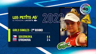 Les Petits As 2022 | Girls 2nd Round | Ksenia Efremova vs. Veronika Sekerkova