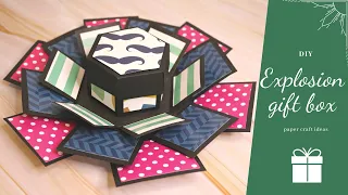 Hexagon Explosion Box Tutorial - How to Make Your Own DIY Valentine's Day Gifts!