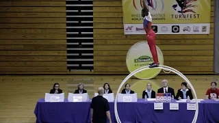 World Championships in Gymwheel 2016 Prado Keme 6th place vault finals