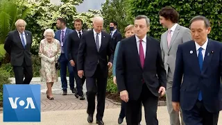 G-7 Leaders in Group Photo at Eden Project